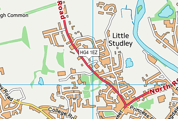 HG4 1EZ map - OS VectorMap District (Ordnance Survey) HG4 1EZ map - OS VectorMap District (Ordnance Survey)