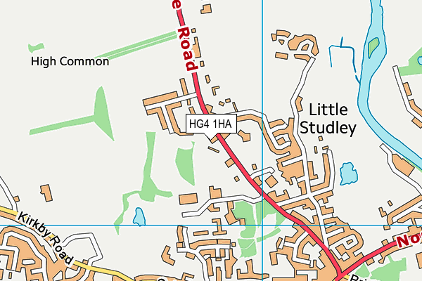 HG4 1HA map - OS VectorMap District (Ordnance Survey) HG4 1HA map - OS VectorMap District (Ordnance Survey)