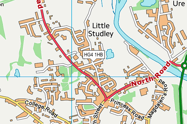 HG4 1HB map - OS VectorMap District (Ordnance Survey) HG4 1HB map - OS VectorMap District (Ordnance Survey)