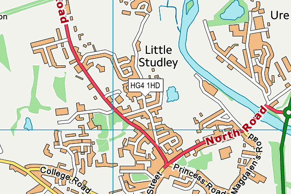 HG4 1HD map - OS VectorMap District (Ordnance Survey) HG4 1HD map - OS VectorMap District (Ordnance Survey)