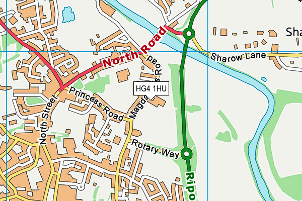 HG4 1HU map - OS VectorMap District (Ordnance Survey) HG4 1HU map - OS VectorMap District (Ordnance Survey)