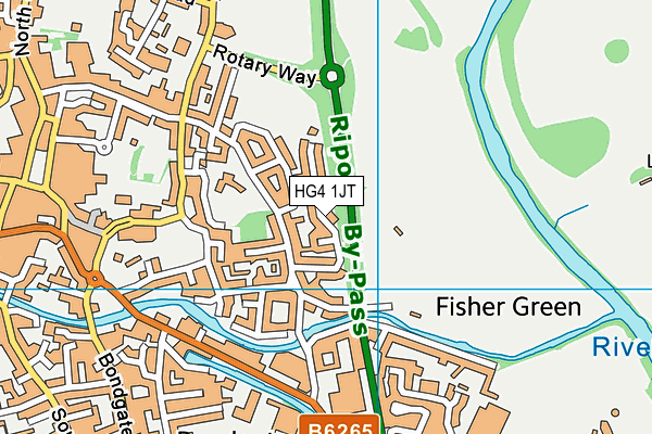 HG4 1JT map - OS VectorMap District (Ordnance Survey) HG4 1JT map - OS VectorMap District (Ordnance Survey)