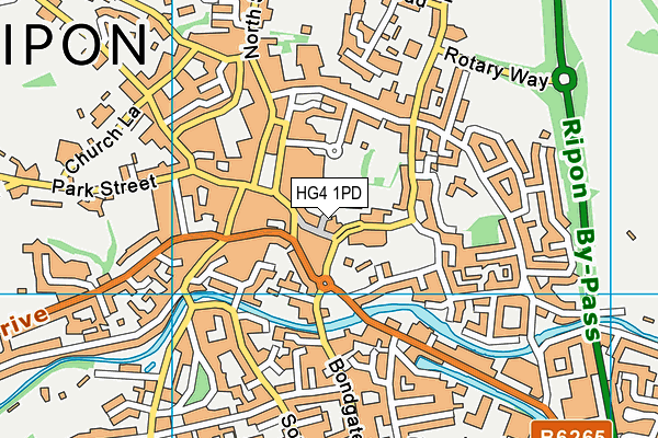HG4 1PD map - OS VectorMap District (Ordnance Survey) HG4 1PD map - OS VectorMap District (Ordnance Survey)