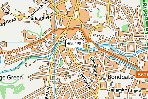 HG4 1PS map - OS VectorMap District (Ordnance Survey) HG4 1PS map - OS VectorMap District (Ordnance Survey)
