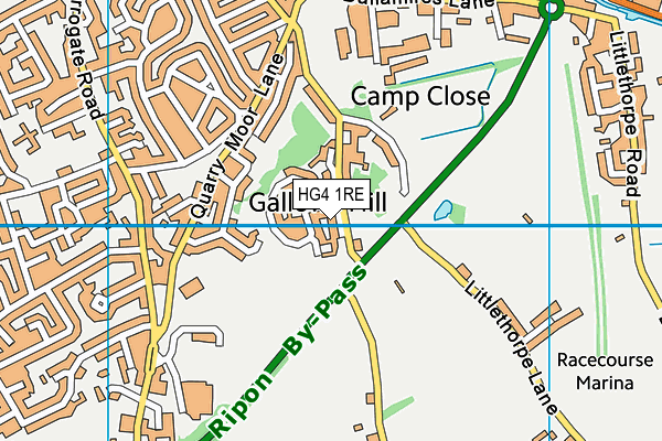 HG4 1RE map - OS VectorMap District (Ordnance Survey) HG4 1RE map - OS VectorMap District (Ordnance Survey)