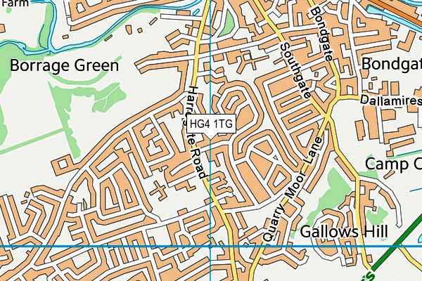 HG4 1TG map - OS VectorMap District (Ordnance Survey) HG4 1TG map - OS VectorMap District (Ordnance Survey)