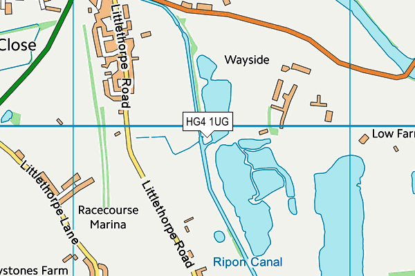HG4 1UG map - OS VectorMap District (Ordnance Survey) HG4 1UG map - OS VectorMap District (Ordnance Survey)
