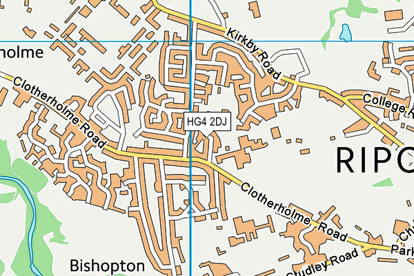 HG4 2DJ map - OS VectorMap District (Ordnance Survey) HG4 2DJ map - OS VectorMap District (Ordnance Survey)