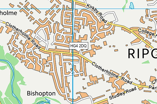 HG4 2DQ map - OS VectorMap District (Ordnance Survey) HG4 2DQ map - OS VectorMap District (Ordnance Survey)