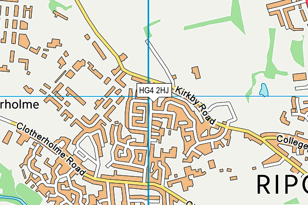 HG4 2HJ map - OS VectorMap District (Ordnance Survey) HG4 2HJ map - OS VectorMap District (Ordnance Survey)