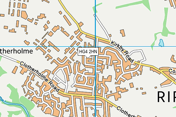 HG4 2HN map - OS VectorMap District (Ordnance Survey) HG4 2HN map - OS VectorMap District (Ordnance Survey)