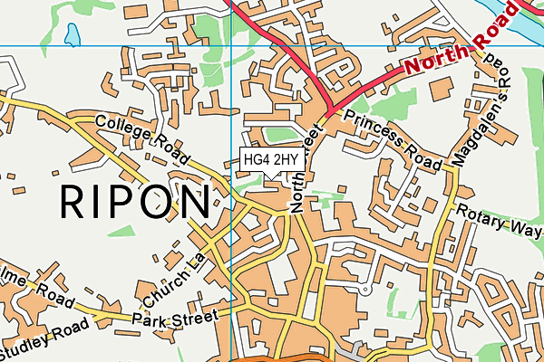 HG4 2HY map - OS VectorMap District (Ordnance Survey) HG4 2HY map - OS VectorMap District (Ordnance Survey)