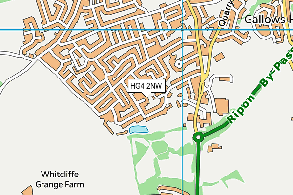 HG4 2NW map - OS VectorMap District (Ordnance Survey) HG4 2NW map - OS VectorMap District (Ordnance Survey)