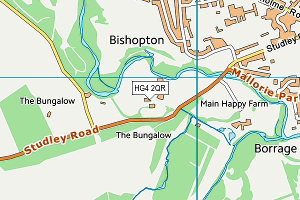 HG4 2QR map - OS VectorMap District (Ordnance Survey) HG4 2QR map - OS VectorMap District (Ordnance Survey)