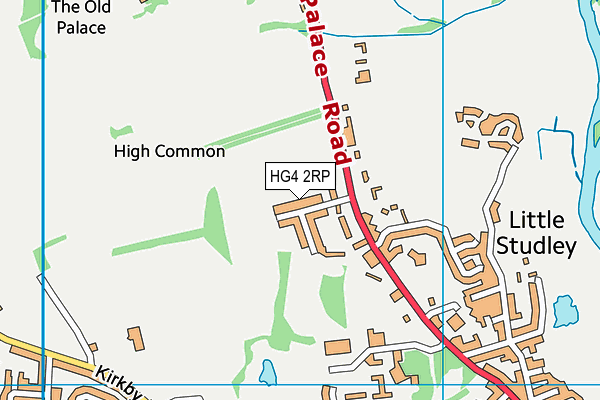 HG4 2RP map - OS VectorMap District (Ordnance Survey) HG4 2RP map - OS VectorMap District (Ordnance Survey)
