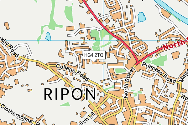 HG4 2TQ map - OS VectorMap District (Ordnance Survey) HG4 2TQ map - OS VectorMap District (Ordnance Survey)