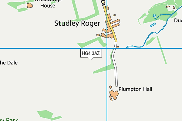 HG4 3AZ map - OS VectorMap District (Ordnance Survey) HG4 3AZ map - OS VectorMap District (Ordnance Survey)