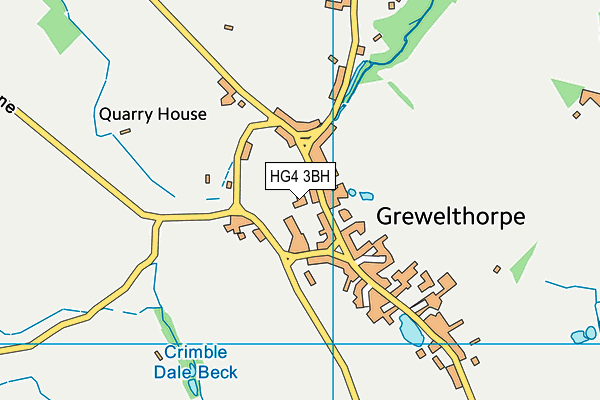 HG4 3BH map - OS VectorMap District (Ordnance Survey) HG4 3BH map - OS VectorMap District (Ordnance Survey)