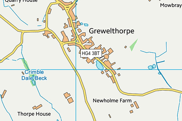 HG4 3BT map - OS VectorMap District (Ordnance Survey) HG4 3BT map - OS VectorMap District (Ordnance Survey)