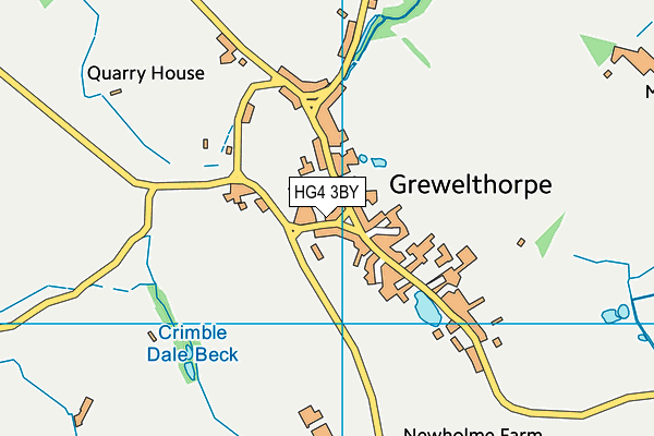 HG4 3BY map - OS VectorMap District (Ordnance Survey) HG4 3BY map - OS VectorMap District (Ordnance Survey)