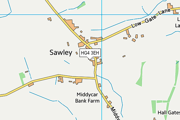 HG4 3EH map - OS VectorMap District (Ordnance Survey) HG4 3EH map - OS VectorMap District (Ordnance Survey)