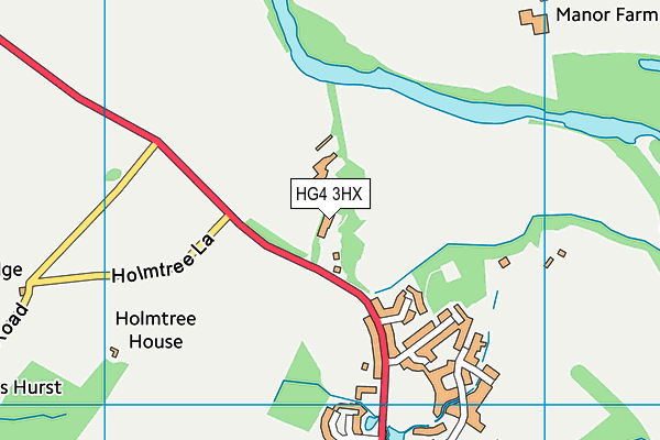 HG4 3HX map - OS VectorMap District (Ordnance Survey) HG4 3HX map - OS VectorMap District (Ordnance Survey)