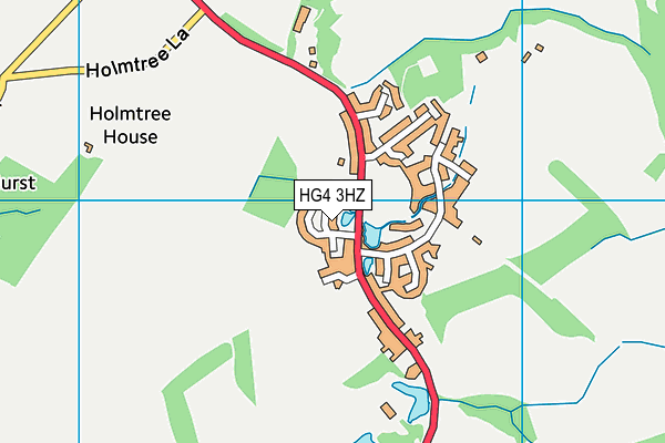 HG4 3HZ map - OS VectorMap District (Ordnance Survey) HG4 3HZ map - OS VectorMap District (Ordnance Survey)