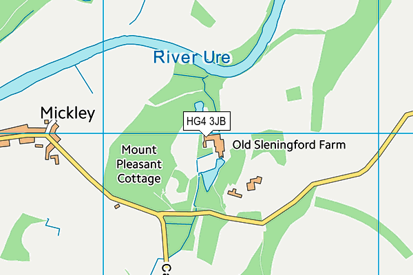 HG4 3JB map - OS VectorMap District (Ordnance Survey) HG4 3JB map - OS VectorMap District (Ordnance Survey)