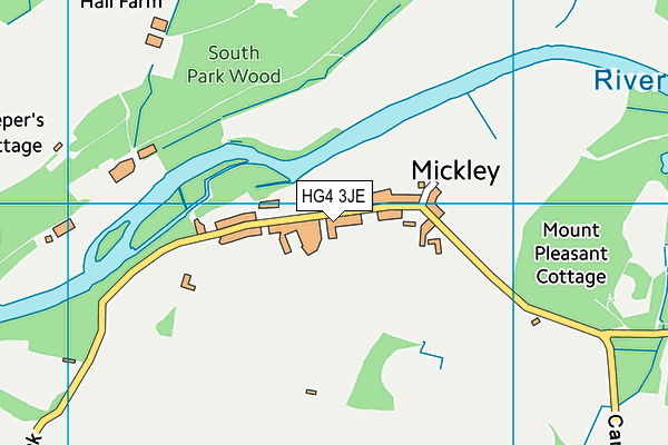 HG4 3JE map - OS VectorMap District (Ordnance Survey) HG4 3JE map - OS VectorMap District (Ordnance Survey)