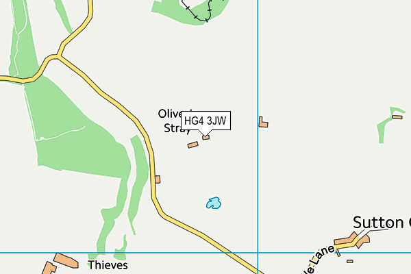 HG4 3JW map - OS VectorMap District (Ordnance Survey) HG4 3JW map - OS VectorMap District (Ordnance Survey)