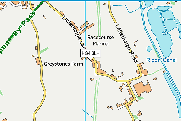 HG4 3LH map - OS VectorMap District (Ordnance Survey) HG4 3LH map - OS VectorMap District (Ordnance Survey)