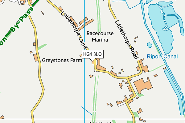 HG4 3LQ map - OS VectorMap District (Ordnance Survey) HG4 3LQ map - OS VectorMap District (Ordnance Survey)