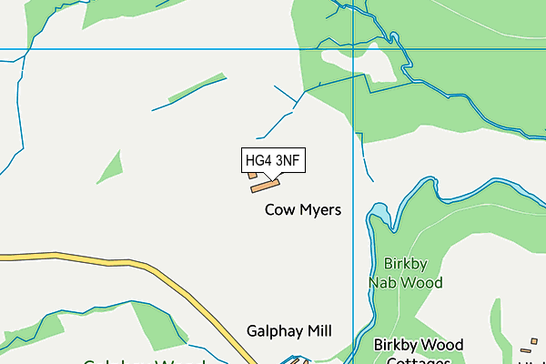 HG4 3NF map - OS VectorMap District (Ordnance Survey) HG4 3NF map - OS VectorMap District (Ordnance Survey)
