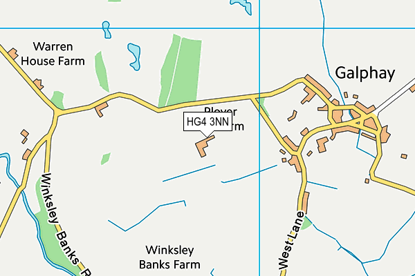 HG4 3NN map - OS VectorMap District (Ordnance Survey) HG4 3NN map - OS VectorMap District (Ordnance Survey)
