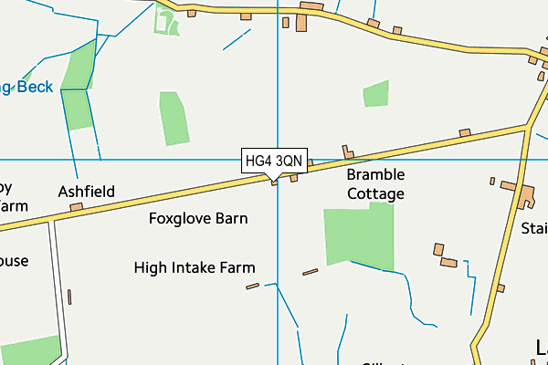 HG4 3QN map - OS VectorMap District (Ordnance Survey)