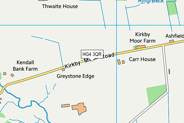 HG4 3QR map - OS VectorMap District (Ordnance Survey) HG4 3QR map - OS VectorMap District (Ordnance Survey)