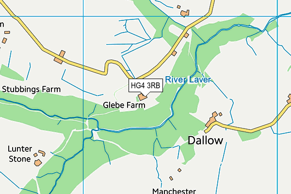 HG4 3RB map - OS VectorMap District (Ordnance Survey) HG4 3RB map - OS VectorMap District (Ordnance Survey)