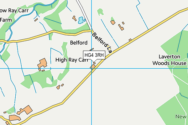 HG4 3RH map - OS VectorMap District (Ordnance Survey) HG4 3RH map - OS VectorMap District (Ordnance Survey)
