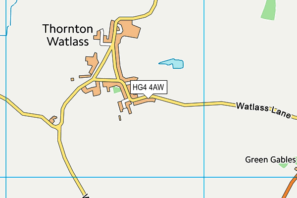 HG4 4AW map - OS VectorMap District (Ordnance Survey) HG4 4AW map - OS VectorMap District (Ordnance Survey)