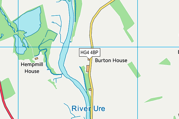 HG4 4BP map - OS VectorMap District (Ordnance Survey) HG4 4BP map - OS VectorMap District (Ordnance Survey)
