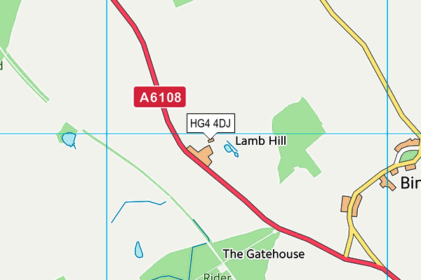 HG4 4DJ map - OS VectorMap District (Ordnance Survey) HG4 4DJ map - OS VectorMap District (Ordnance Survey)