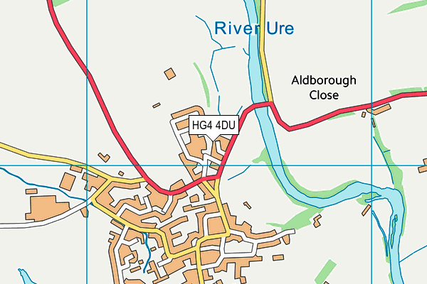 HG4 4DU map - OS VectorMap District (Ordnance Survey) HG4 4DU map - OS VectorMap District (Ordnance Survey)