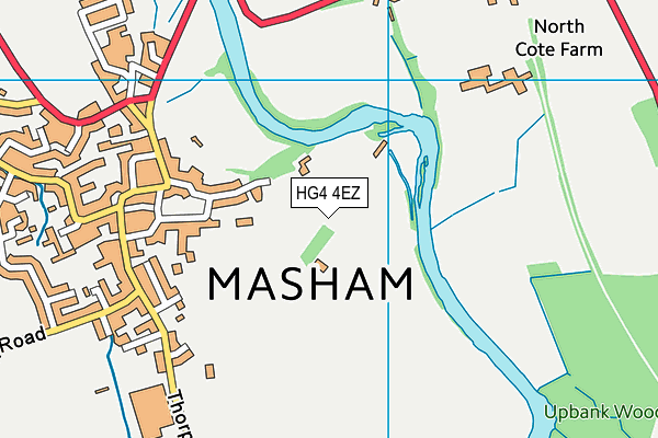 HG4 4EZ map - OS VectorMap District (Ordnance Survey) HG4 4EZ map - OS VectorMap District (Ordnance Survey)