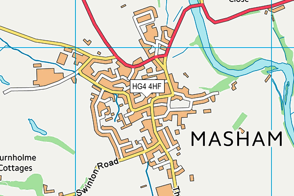 HG4 4HF map - OS VectorMap District (Ordnance Survey) HG4 4HF map - OS VectorMap District (Ordnance Survey)