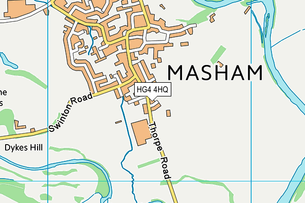 HG4 4HQ map - OS VectorMap District (Ordnance Survey) HG4 4HQ map - OS VectorMap District (Ordnance Survey)