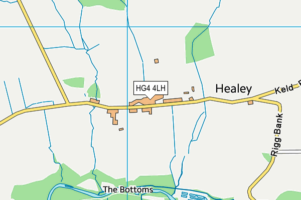 HG4 4LH map - OS VectorMap District (Ordnance Survey) HG4 4LH map - OS VectorMap District (Ordnance Survey)