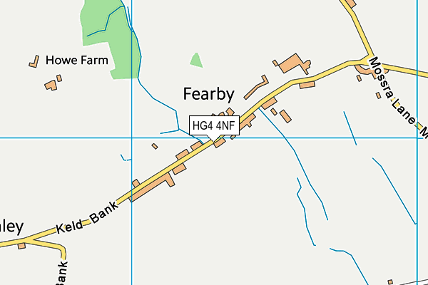 HG4 4NF map - OS VectorMap District (Ordnance Survey) HG4 4NF map - OS VectorMap District (Ordnance Survey)