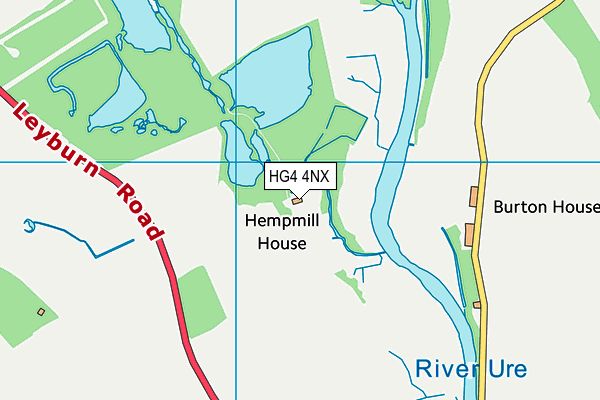 HG4 4NX map - OS VectorMap District (Ordnance Survey) HG4 4NX map - OS VectorMap District (Ordnance Survey)