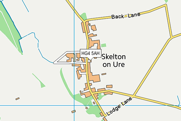 HG4 5AH map - OS VectorMap District (Ordnance Survey)