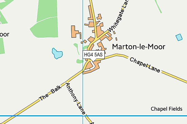 HG4 5AS map - OS VectorMap District (Ordnance Survey) HG4 5AS map - OS VectorMap District (Ordnance Survey)